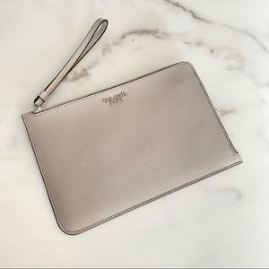 KATE SPADE Cameron Large 1-Zip Taupe Wristlet